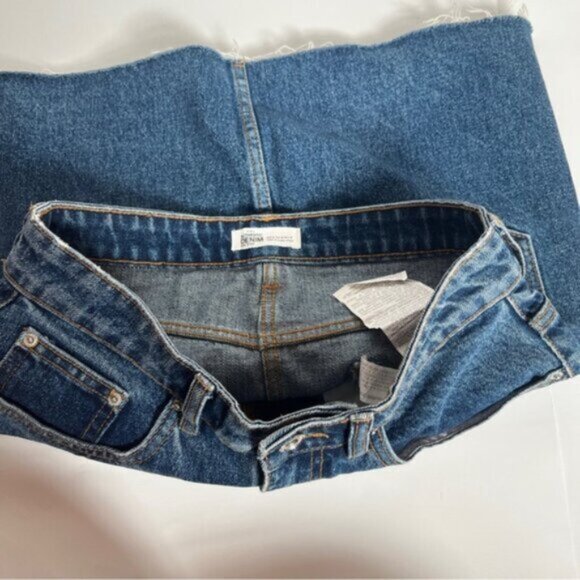 Zara Authentic Denim by TRF jean denim mini 5 pocket style skirt - Picture 5 of 12